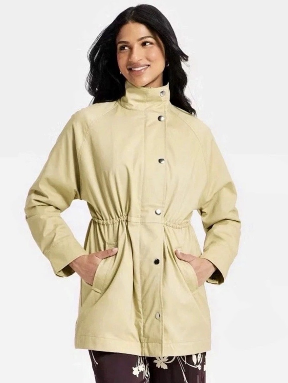 A New Day Femme Anorak Jacket in Tan Size Medium NWT